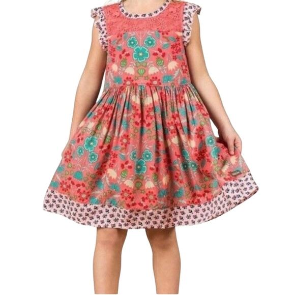 Matilda Jane Home Away Lace Sleeveless Dress Size 6 Back to School - Picture 1 of 7